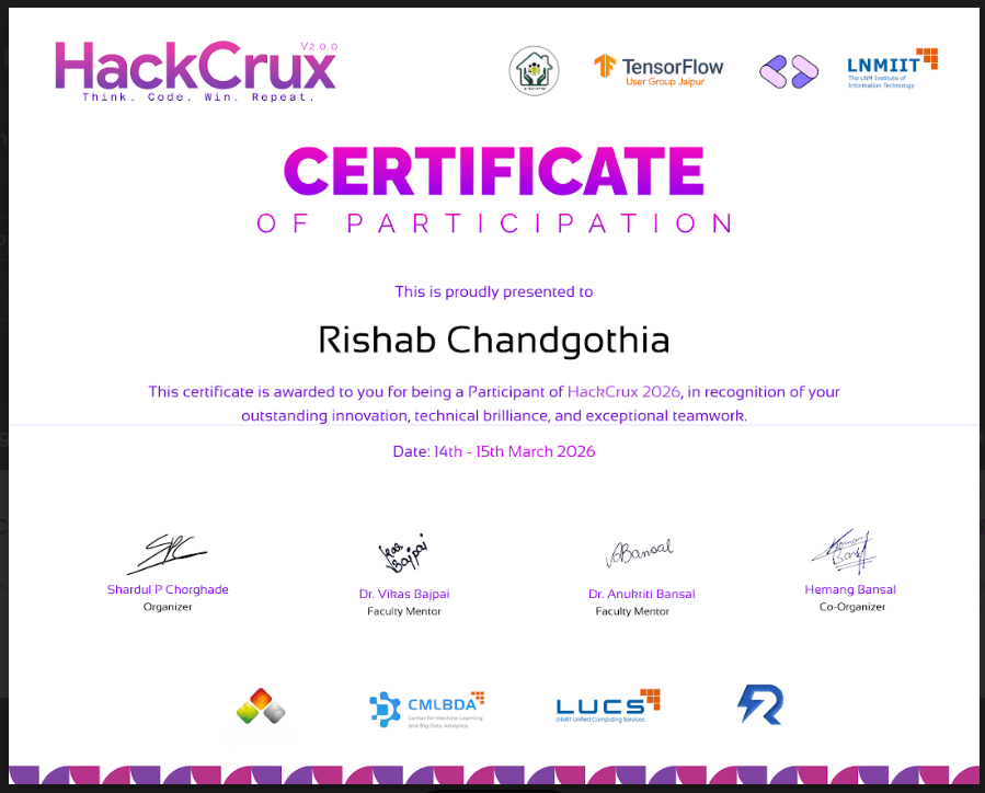 Hackathon project highlight